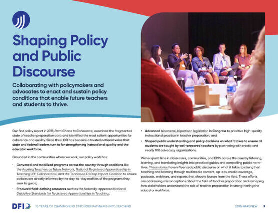 Ninth page of impact report