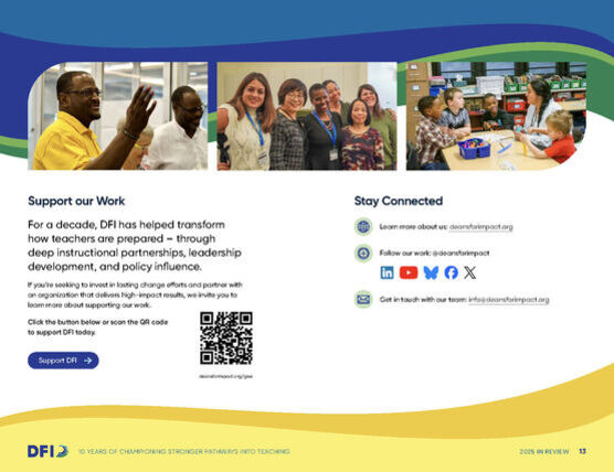 Thirteenth page of impact report